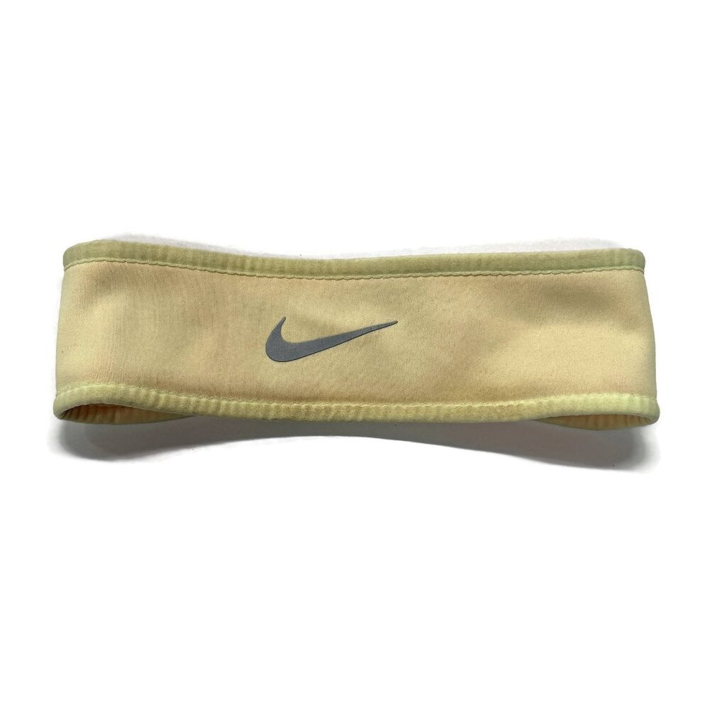 Nike Therma-Fit Reversible Fleece Running‎ Headband One Size Yellow Red - Picture 3 of 4